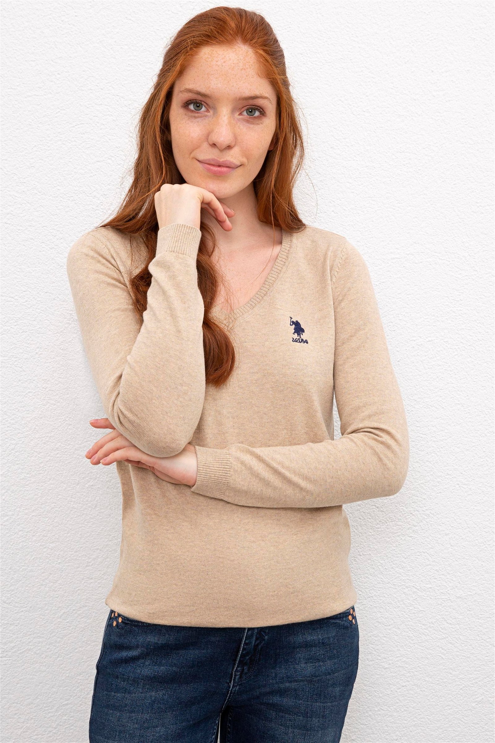 Women's Basic Tricot Sweater